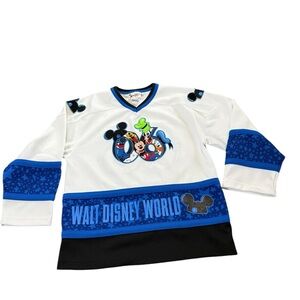 Walt Disney World 2006 Hockey Jersey Youth L 10-12, Mickey, Donald Duck Goofy